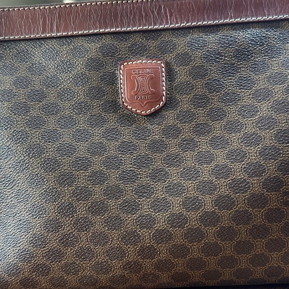 Celine Macadam Vintage Clutch/Zip Pouch EUC w/COA - Picture 7 of 7